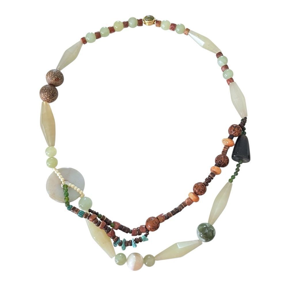 Artisan Made Multi Gemstone Beaded Necklace